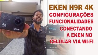 Eken H9R 4K Configurações Funcionalidades e Conectando WiFi no Celular [upl. by Wren722]