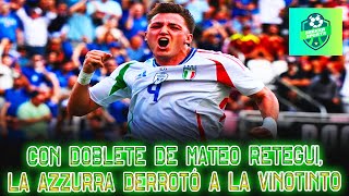 Con doblete de Mateo Retegui la Azzurra derrotó a la Vinotinto [upl. by Biamonte52]