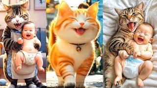 Baby Cute Cat Funny Video part2 Baby Cute Funny Baby Video shorts catlover babycat cute [upl. by Gernhard]