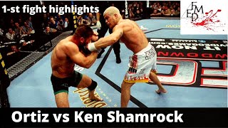 Tito Ortiz vs Ken Shamrock 1 highlights Тито Ортиз  Кен Шемрок 1 [upl. by Esilahc]