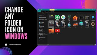 Icon change on windows 1011  PC tips [upl. by Yahsram]