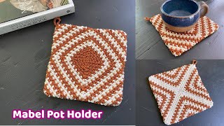 Crochet the Mabel Pot Holder  Complete Tutorial  Pot Holders Galore Crochet Along 2023 [upl. by Adiela]