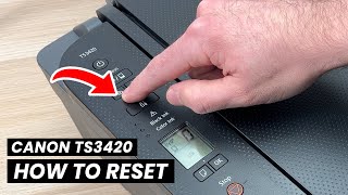 Canon Pixma TS3420 How to Reset amp Restore your Printer [upl. by Karlie]