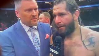 JORGE MASVIDAL GOES CRAZY IMMEDIATE REACTION TO LOSING TO DIAZ POST FIGHT INTERVIEW [upl. by Hollyanne287]