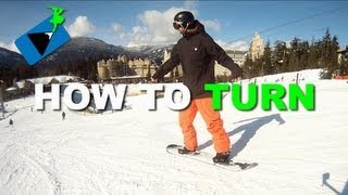 How to Turn on a Snowboard  How to Snowboard [upl. by Fonseca]