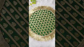 DIY PlatePlatter Decoration Platter Making at home wedding mehndi haldi shorts trending puja [upl. by Ynwat656]