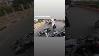 Bhaiyo ki bike tuk gai r15v3 mt15 crush biker bike bikelife omg wow bikeride shots shost [upl. by Brom647]