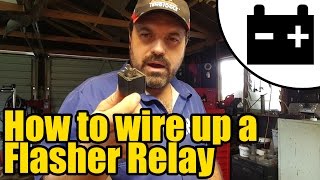 How to wire up a Flasher relay 1927 [upl. by Damalas578]