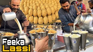 The ULTIMATE Lahori Street Food Tour  Feeka Lassi Lahore Pere Wali Lassi BEST Street Food Pakistan [upl. by Pleione]