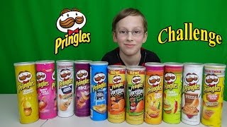 Pringles Challenge Video  11 Flavors with CollinTV [upl. by Llenral112]