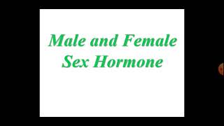 Male and female sex hormones [upl. by Ecnaret]