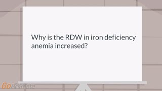 Why is the RDW increased in iron deficiency anemia [upl. by Nagam]