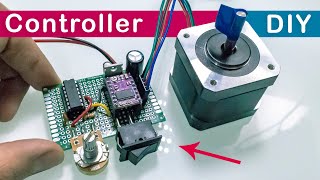 Stepper Motor Controller Without Arduino or Microcontrollers  Simple DIY [upl. by Agatha]