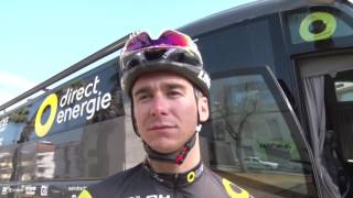 Bryan Coquard au départ de la 4e étape du Tour dAndalousie 2017 [upl. by Anilegnave]