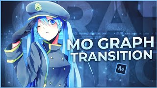 Basic Motion Graphics Mo Graph Transition in After Effects  AMV Tutorial Free Project file [upl. by Rekrap]