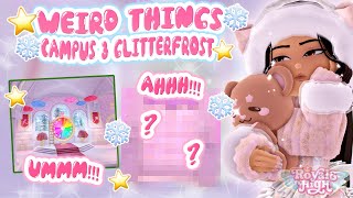 WEIRD THINGS ARE 😳HAPPENING👀  Royale High Glitterfrost [upl. by Roxi]