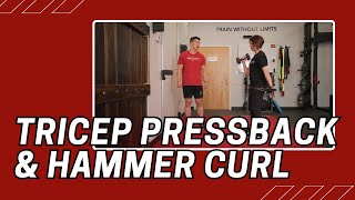 Tricep Pressback amp Hammer Curl  Cable Machine Exercise [upl. by Tade]