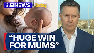 Pregnant mums and newborns to get free RSV vaccines  9 News Australia [upl. by Ttennaj]