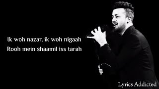 Pehli Dafa Full Song with Lyrics Atif Aslam Ileana DquotCruz [upl. by Egdamlat215]