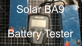 Solar BA9 12v car battery tester review [upl. by Gino512]