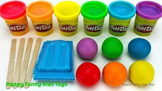 Fun Making Ice Cream Popsicle with Play Doh and Surprise Toys Shopkins Happy Places [upl. by Basir]