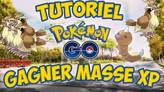 TUTORIEL POKEMON GO  GAGNER MASSE XP  ROUCOOLASPICOT [upl. by Anayt]