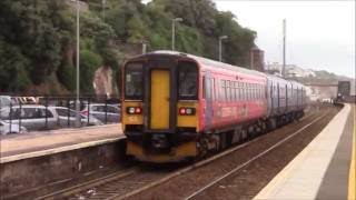 Trains at Dawlish GWMLRL 030916 [upl. by Ahsiya]