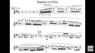 MRavel：Daphnis et Chloe Pantomime （flute solo） [upl. by Nage400]