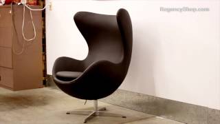 Arne Jacobsen Egg Chair  RegencyShopcom  Fast amp Easy Assembly [upl. by Aruasi]