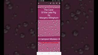 📚 8 THE CASE OF THE LATE PIG by Margery Allingham FULL book [upl. by Sandstrom]