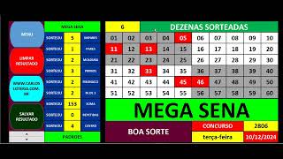 MEGA SENA RESULTADO 2806 [upl. by Inek]