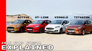 2018 Ford Fiesta Active Vignale STLine Titanium Explained [upl. by Stedmann870]