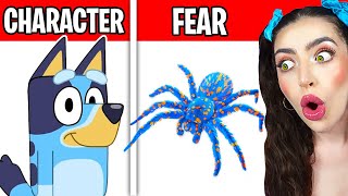 ALL BLUEY CHARACTERS BIGGEST FEARS  FAVORITE THINGS CURSED BLUEY amp BINGO IN REAL LIFE [upl. by Eliezer249]