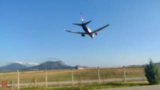 View of a plane landing to Dalaman Airport [upl. by Lenore]