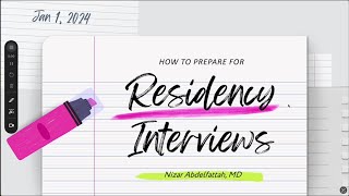 Residency amp Fellowship Interviews  Part 2 [upl. by Eniluqaj]