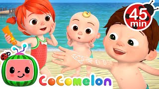 Beach Song ☀️ Sunscreen Safety at the Beach  MORE CoComelon Nursery Rhymes amp Kids Songs [upl. by Wasserman469]