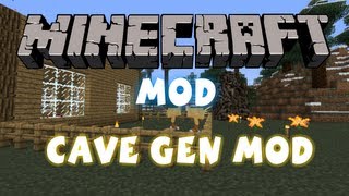 Minecraft  Mods Cave Gen Mod 162 [upl. by Hermione]