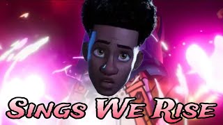 Miles Morales Sings We Rise Lego Ninjago Dragons Rising Theme Song AI Cover [upl. by Elocin832]