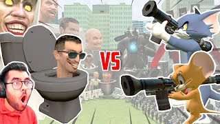 TOM amp JERRY VS SKIBIDI Toilet With HiteshKSHindiGaming [upl. by Anirahtak]