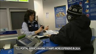 US Postal Service to increase stamp prices in 2024 [upl. by Brogle251]