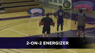 The 2on2 Energizer Drill for Pack Line Defense Basketball Teams [upl. by Millda]