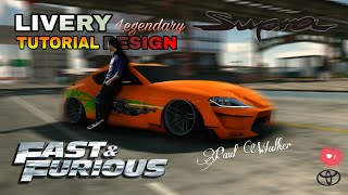 Livery TOYOTA Supra MK5 GR Fast And Furious Version New  Car Parking Multiplayer 🧡 [upl. by Babette]