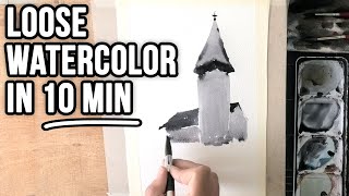 10 Minutes for LOOSE Watercolor paintings [upl. by Seligman]