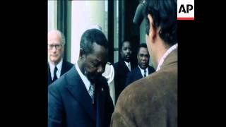 SYND 23 9 78 EMPEROR BOKASSA OF CENTRAL AFRICA VISITS FRENCH PRESIDENT GISCARD IN PARIS [upl. by Amsed]