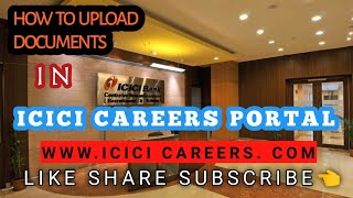 How to upload Documents in Icici career portal Get more informationPlease Subscribe👈 [upl. by Canter]