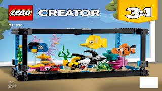 LEGO instructions  Creator  31122  Fish Tank Book 1 [upl. by Elysee]