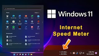 Internet Speed Meter for Windows 11 Taskbar Easy Method 2023 [upl. by Ailsa]