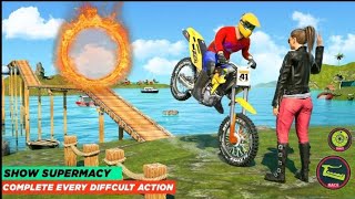 Super Bike Stunt On Monster  Bike Stunt Tricks Monster Bikestunt [upl. by Sissie]