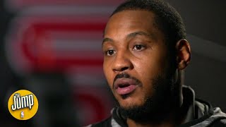 I was ready to walk away Carmelo Anthony opens up on his NBA comeback with the Blazers  The Jump [upl. by Backler]