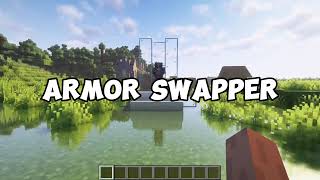 Minecraft Tutorial Simple Armor Stand Swapper Tutorial [upl. by Phenice]